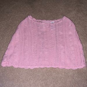 Pink baby/toddler shawl/skirt